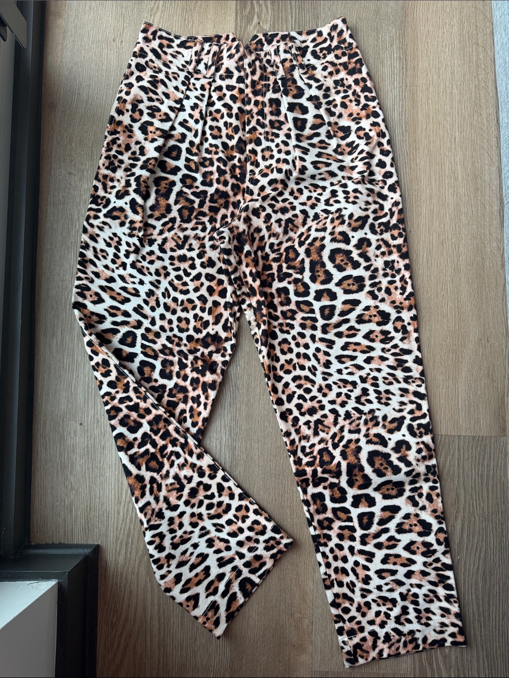 HUNTER BELL Kids Leopard Print Leggings - Tan Black Cream